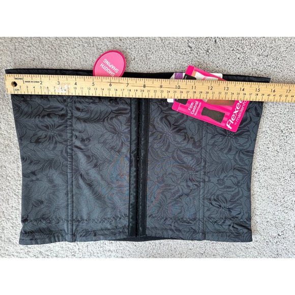 Maidenform New Black Floral Jacquard Waistnipper Size 2XL NWT - Picture 11 of 16